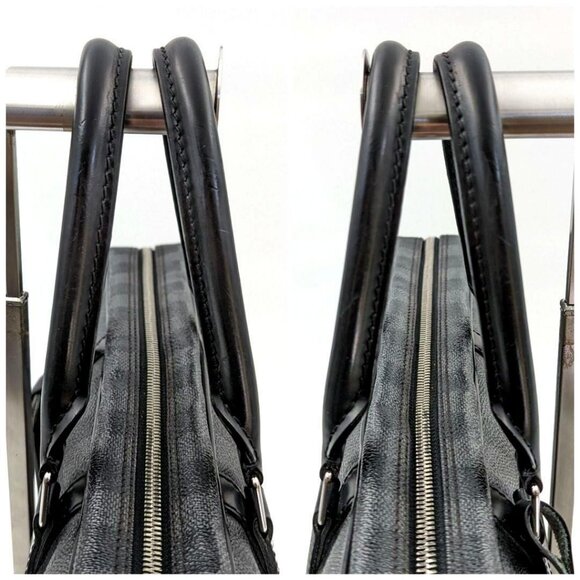 Authentic Louis Vuitton Damier Graphite Porte Document Voyage PM Bag Black Mens - Picture 10 of 16